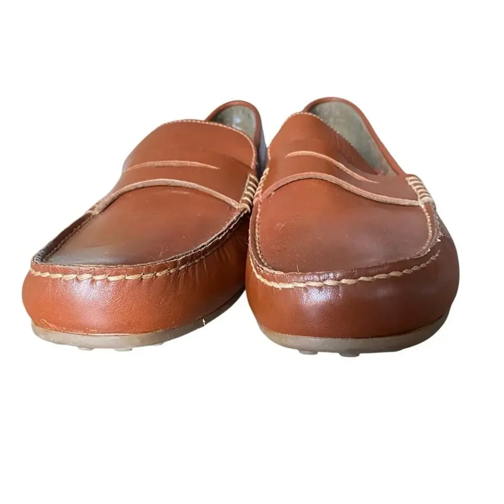 Florsheim Throttle Penny Driver Loafer Cognac Brown size 10.5